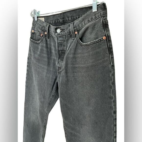 Levi's 501 Jeans in Faded Black with Snake Pocket and Button Fly Size 28 - Picture 5 of 10